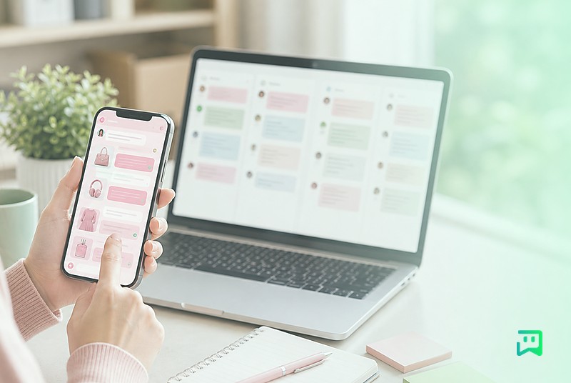 مدیریت سفارش و گفتوگو با رنگبندی یکتابات