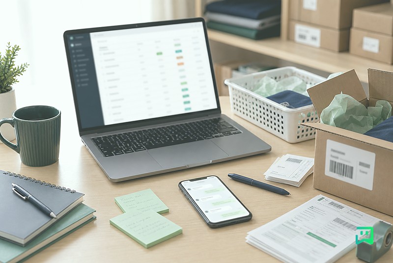 مدیریت سفارش و گفتوگو با رنگبندی یکتابات