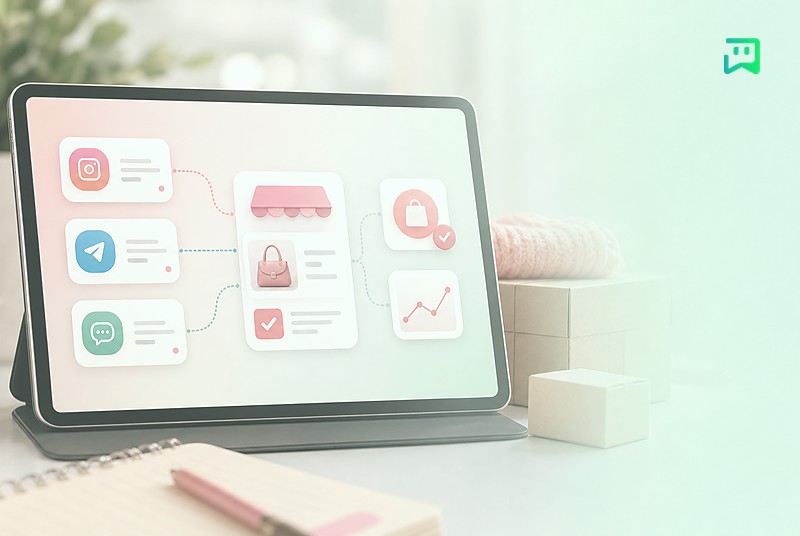 مدیریت سفارش و گفتوگو با رنگبندی یکتابات