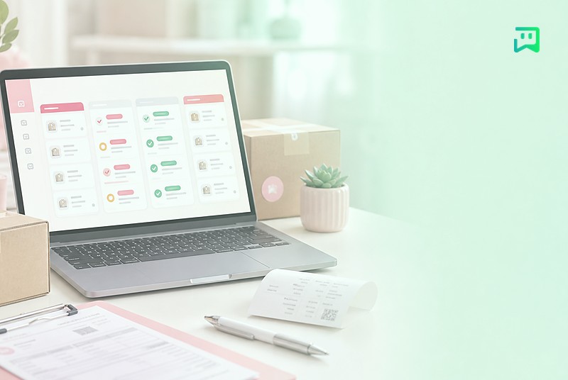 مدیریت سفارش و گفتوگو با رنگبندی یکتابات