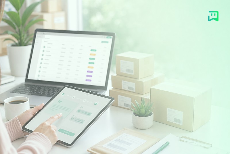 مدیریت سفارش و گفتوگو با رنگبندی یکتابات