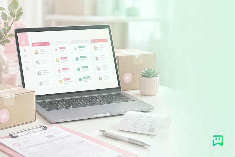 مدیریت سفارش و گفتوگو با رنگبندی یکتابات