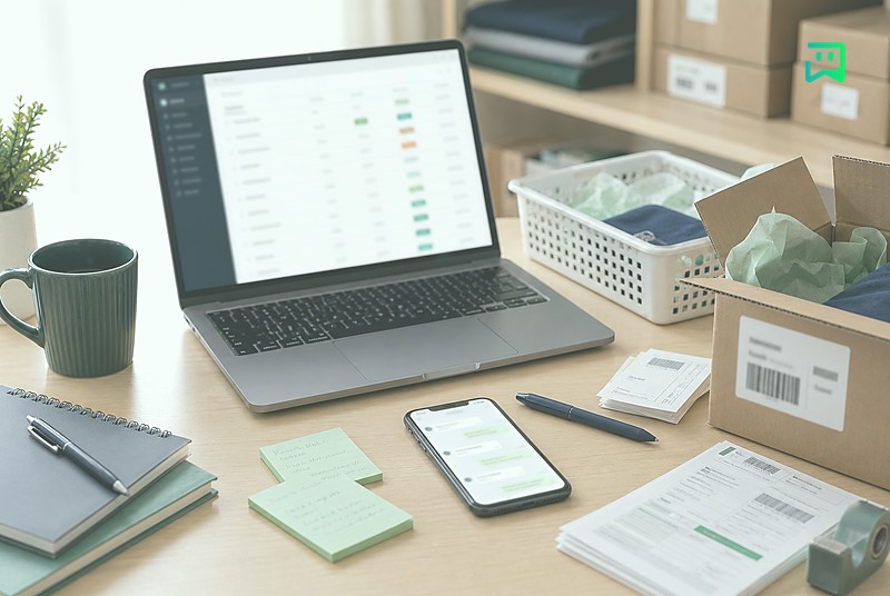 مدیریت سفارش و گفتوگو با رنگبندی یکتابات