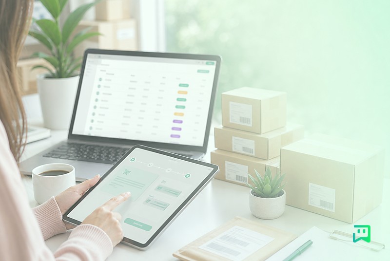 مدیریت سفارش و گفتوگو با رنگبندی یکتابات